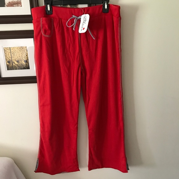 NWT UBU HEAVY OPEN BOTTOM SWEAT PANTS - Picture 2 of 7